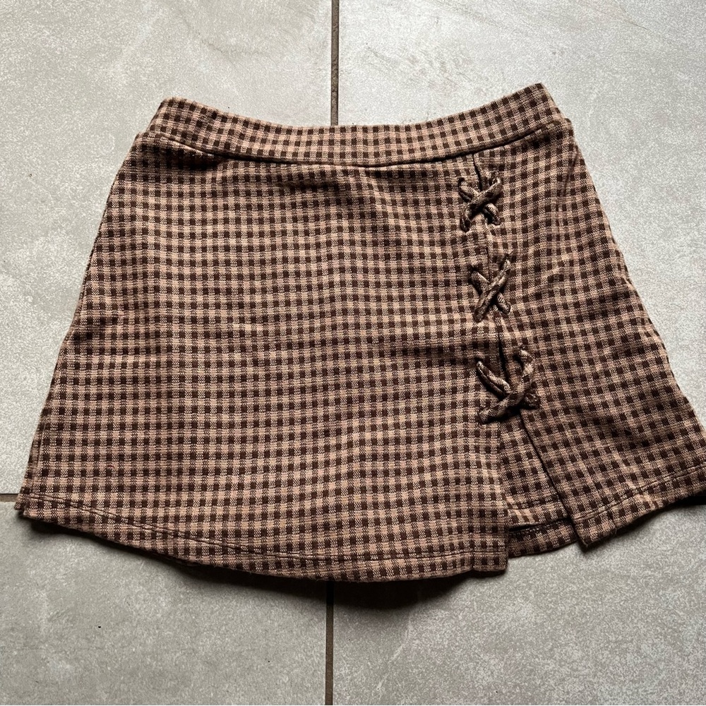 Plaid Styled Skirt/Shorts